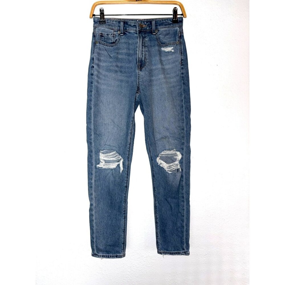 American Eagle Mom Jeans Comfort Stretch Waistband Size 0